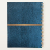 2025クラッシーエレガントブルーレザー金ゴールドモノグラムの プランナー手帳 (裏面)