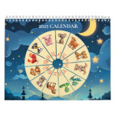2025クリップア中国のート〔占星術の〕十二宮図 カレンダー (カバー)