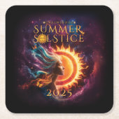2025グリーンズボロサマー至フェスティバルキープサケ スクエアペーパーコースター (正面)