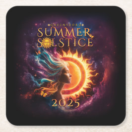 2025グリーンズボロサマー至フェスティバルキープサケ スクエアペーパーコースター