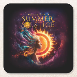 2025グリーンズボロ夏至フェスティバル土産 スクエアペーパーコースター