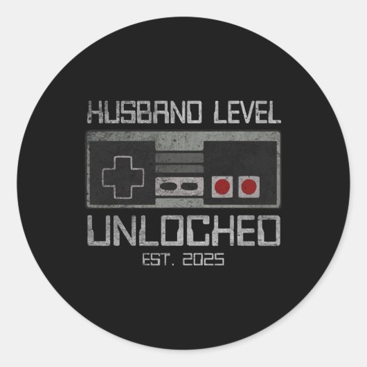 2025ゲーマーのLに入る将来の夫結婚新郎 ラウンドシール (正面)