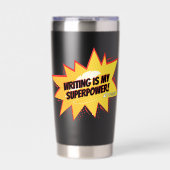 2025コロラド金ゴールド書-'s is My SUPERPOWER Mag 保温保冷タンブラー (正面)