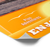 2025サンセット＆ビーチのムードカレンダー ポスター (角)