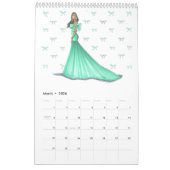 2025シックファッションカレン図解入りの、写真付きのダー カレンダー (3月 2026)