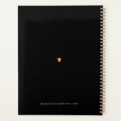 2025シックフローラピンクブラック金ゴールド事業 プランナー手帳 (裏面)