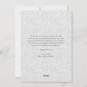 2025シルバーフェイクグリッターモダンハッピーニューイヤー シーズンカード (裏面)