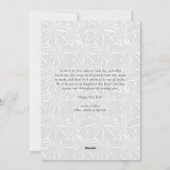 2025シルバーフェイクグリッターモダンハッピーニューイヤー シーズンカード (裏面)