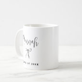 2025シンプルパーソナライズされた年モダン卒業生のクラス コーヒーマグカップ (正面左)