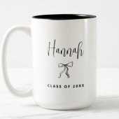 2025シンプルパーソナライズされた年モダン卒業生のクラス ツートーンマグカップ
