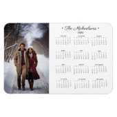 2025シンプルフォトカレンダー マグネット (横)