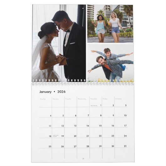 2025シンプルモダンカスタム写真群 カレンダー (1月 2026)