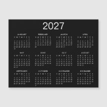 2025シンプル年カレンダー