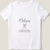 2025シンプル年パーソナライズされた卒業クラス トライブレンドTシャツ