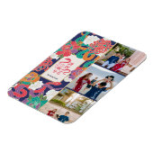 2025スネークフラワー中国の新年の写真3枚 マグネット (左側)