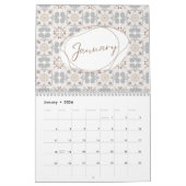 2025セラミッモダンク鮮やかカラフルタイルデザイン カレンダー (1月 2026)