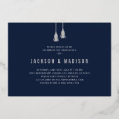 2025タッセル共同写真卒業パーティー 箔招待状 (裏面)