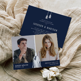 2025タッセル共同写真卒業パーティー 箔招待状