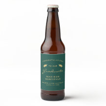 2025ダークグリーン金ゴールドスクリプトキャップ卒業