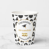 2025ドーナツと度モダン白黒 紙コップ (裏面)