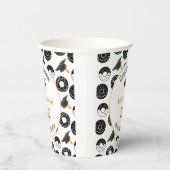 2025ドーナツと度モダン白黒 紙コップ (右)