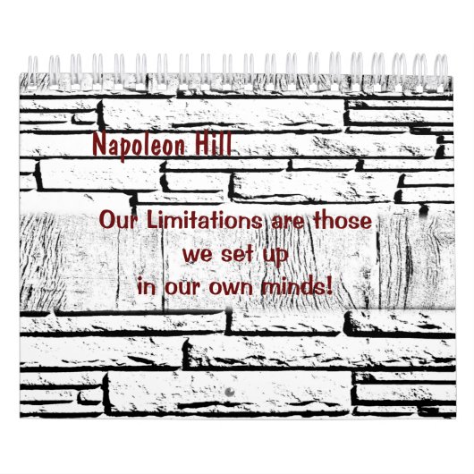 2025ナポレオン・ヒル、我々の限界 カレンダー (カバー)