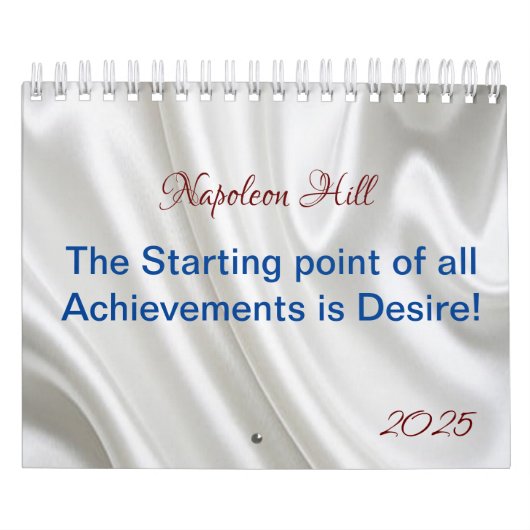 2025ナポレオン・ヒル、達成は欲望 カレンダー (カバー)
