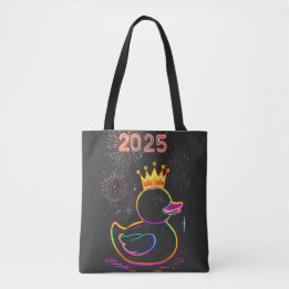 2025ネオンダック花火お祝い トートバッグ
