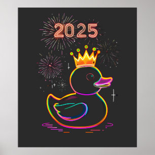 2025ネオンダック花火お祝い ポスター