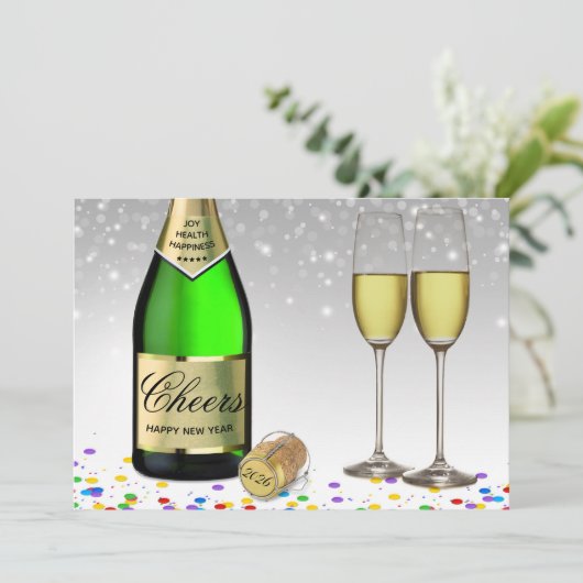 2025ハッピーニューイヤーきらめくワインボトル (スタンド正面)