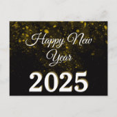 2025ハッピーニューイヤーメリークリスマスパーティー休日 ポストカード (正面)