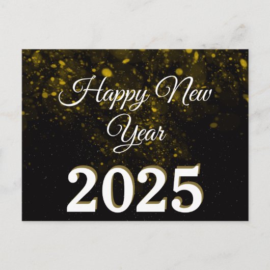 2025ハッピーニューイヤーメリークリスマスパーティー休日 ポストカード (正面)