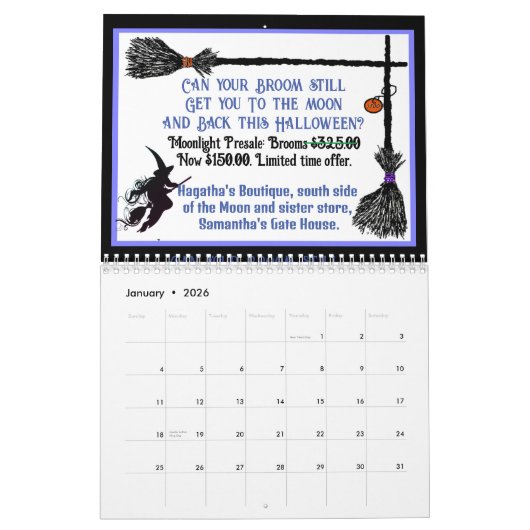 2025ハロウィンカレンダー カレンダー (1月 2026)