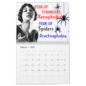 2025ハロウィーン恐怖カレンダー カレンダー (2月 2026)