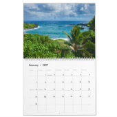 2025ハワイ風光明媚なウォールカレンダー カレンダー (2月 2027)
