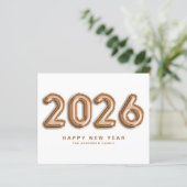 2025バラ金ゴールドマイラーバルーンハッピー新年カード (スタンド正面)