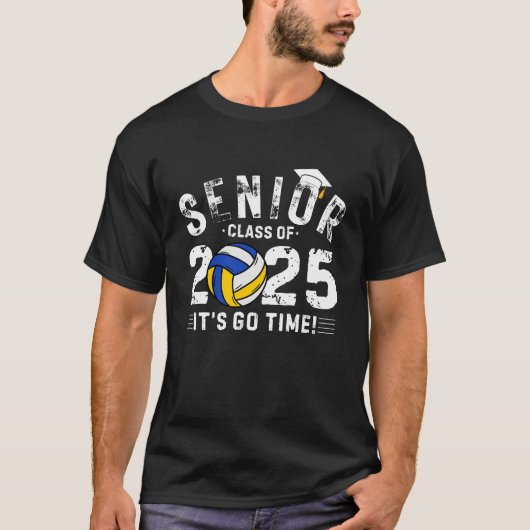 2025バレーボール選手–2025年クラス – 卒業 Tシャツ (正面)