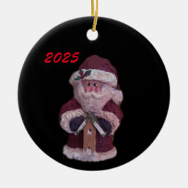 2025バードハウスサンタクリスマス セラミックオーナメント