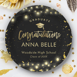 2025パーソナライズされたシッカスタムクの卒業クラス ペーパープレート