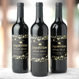 2025パーソナライズされたシッカスタムクの卒業クラス ワインラベル