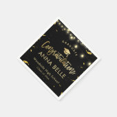 2025パーソナライズされた年カスタム卒業クラス スタンダードカクテルナプキン (角)