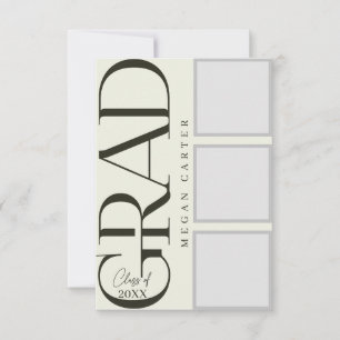 2025パーソナライズされた年モダン卒業カードの種類 カード
