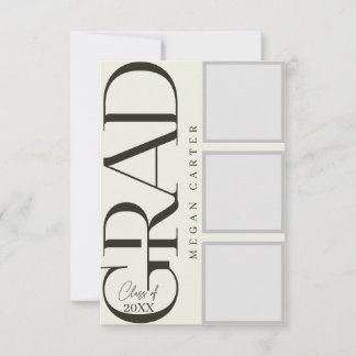 2025パーソナライズされた年モダン卒業カードの種類 カード