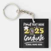 2025パーソナライズされた年誇りを持ったの卒業生クラス キーホルダー (正面)