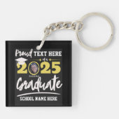 2025パーソナライズされた年誇りを持ったの卒業生クラス キーホルダー (裏面)