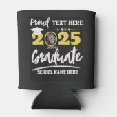 2025パーソナライズされた年誇りを持ったの卒業生クラス 缶クーラー (裏面)