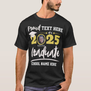 2025パーソナライズされた年誇りを持ったの卒業生クラス Tシャツ