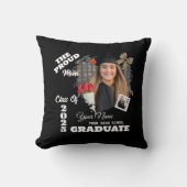 2025パーソナライズされた年誇りを持った卒業の母さん クッション (正面)