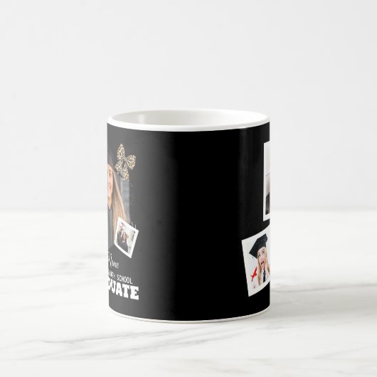 2025パーソナライズされた年誇りを持った卒業の母さん コーヒーマグカップ (中央)