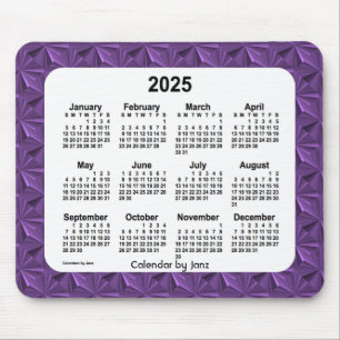 2025パープルダイヤモンドカレンダー(Janz Mouse Pad) マウスパッド